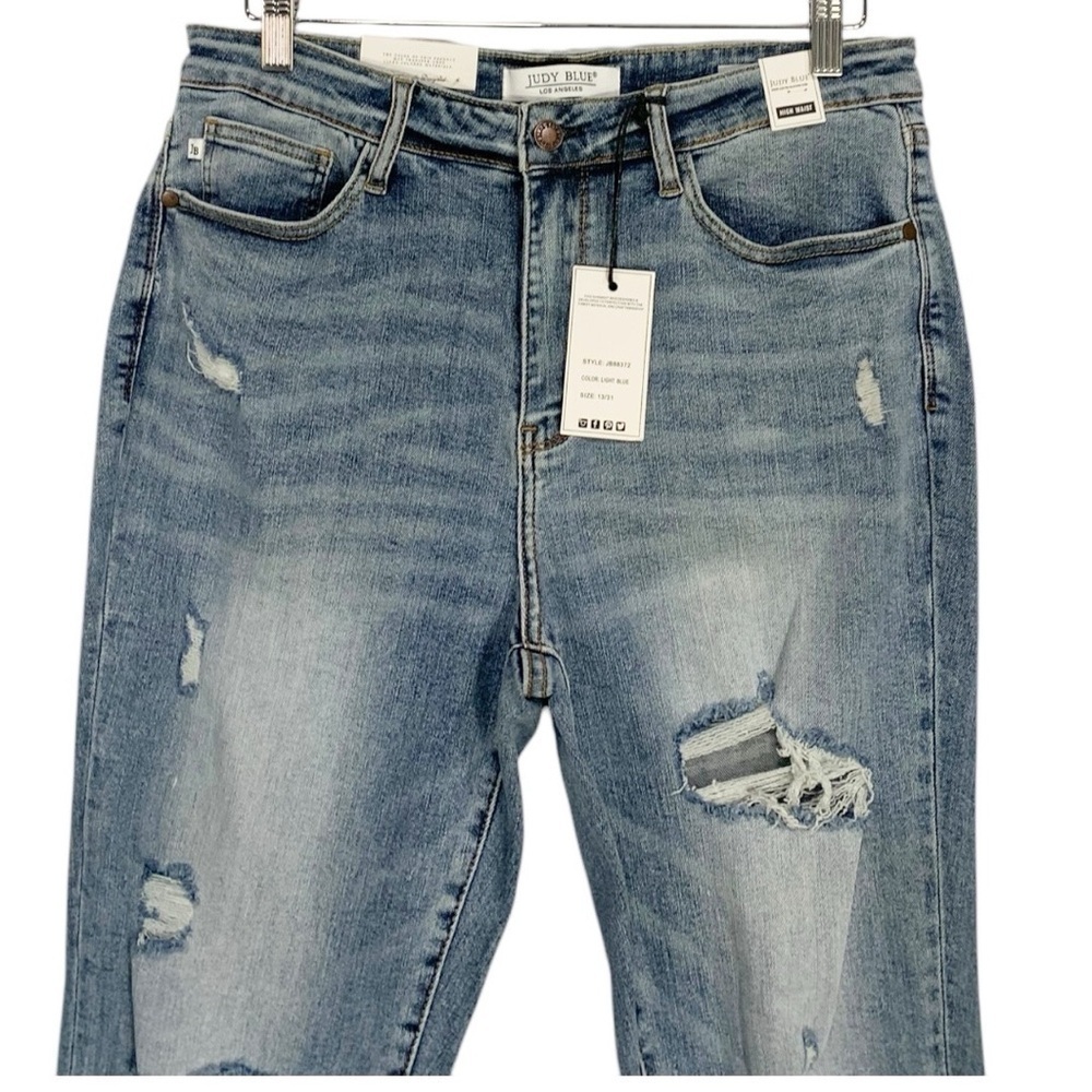 Judy Blue Distressed Slim Fit Jeans Size 31 - Picture 3 of 10